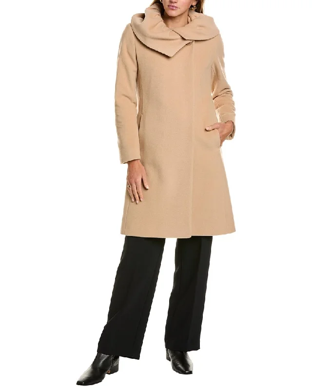 Women's waterproof parka coats with multiple pockets for practicalityCinzia Rocca Icons Medium Wool & Cashmere-Blend Coat