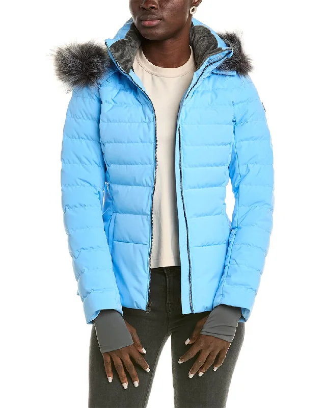 Belted women's cashmere coats in soft pastels for a luxurious feelFera Julia Parka