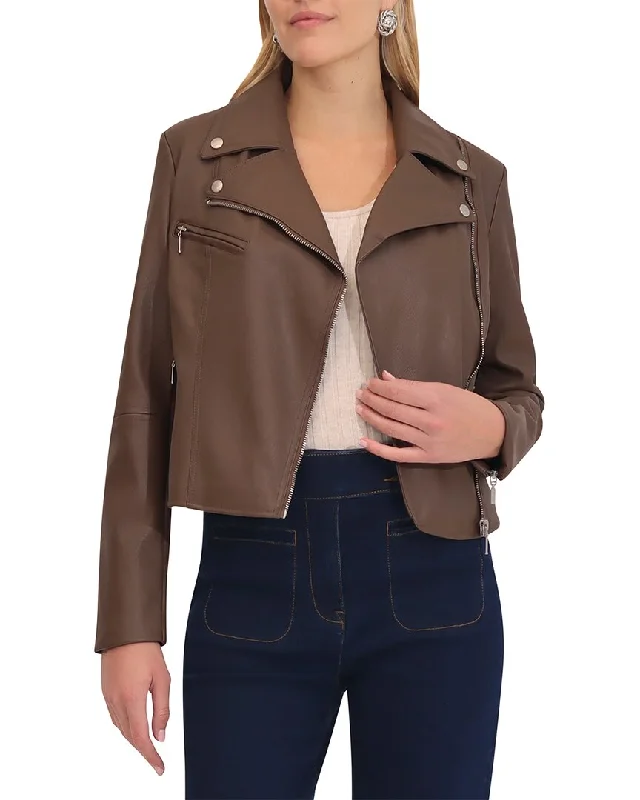 Shearling - lined women's leather coats for ultimate warmth and luxuryBagatelle Moto Jacket Shearling - lined women's leather coats for ultimate warmth and luxuryBagatelle Moto Jacket