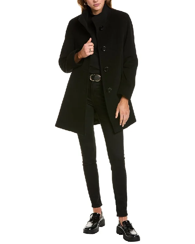 Embroidered women's cotton coats in a bohemian pattern for a unique designCinzia Rocca Icons Wool & Cashmere-Blend Coat Embroidered women's cotton coats in a bohemian pattern for a unique designCinzia Rocca Icons Wool & Cashmere-Blend Coat