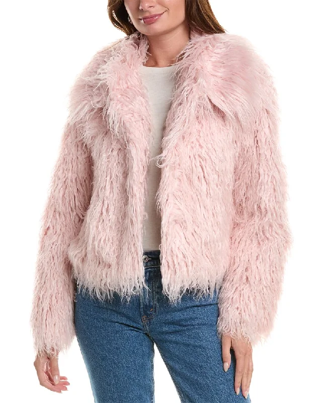 Long women's mac coats in a lightweight fabric for spring showersUnreal Fur Saint Tropez Jacket