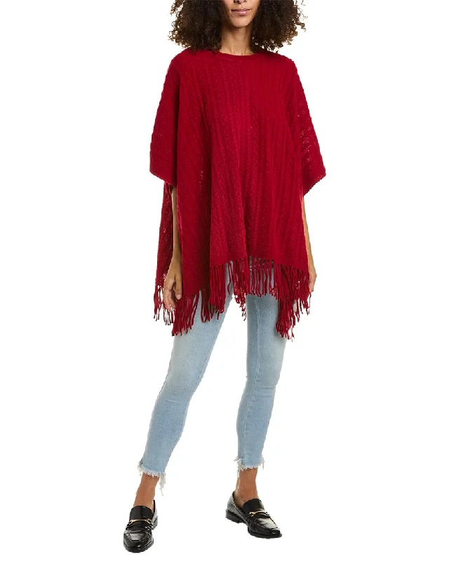 Women's pea coats with brass buttons for a nautical - inspired styleAlashan Riley Cable Wool Poncho Women's pea coats with brass buttons for a nautical - inspired styleAlashan Riley Cable Wool Poncho