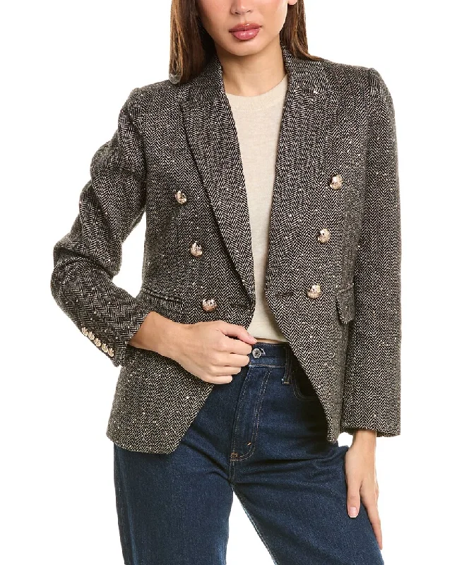 Quilted down women's coats with removable hoods for outdoor activitiesStella + Lorenzo Wool-Blend Blazer Quilted down women's coats with removable hoods for outdoor activitiesStella + Lorenzo Wool-Blend Blazer