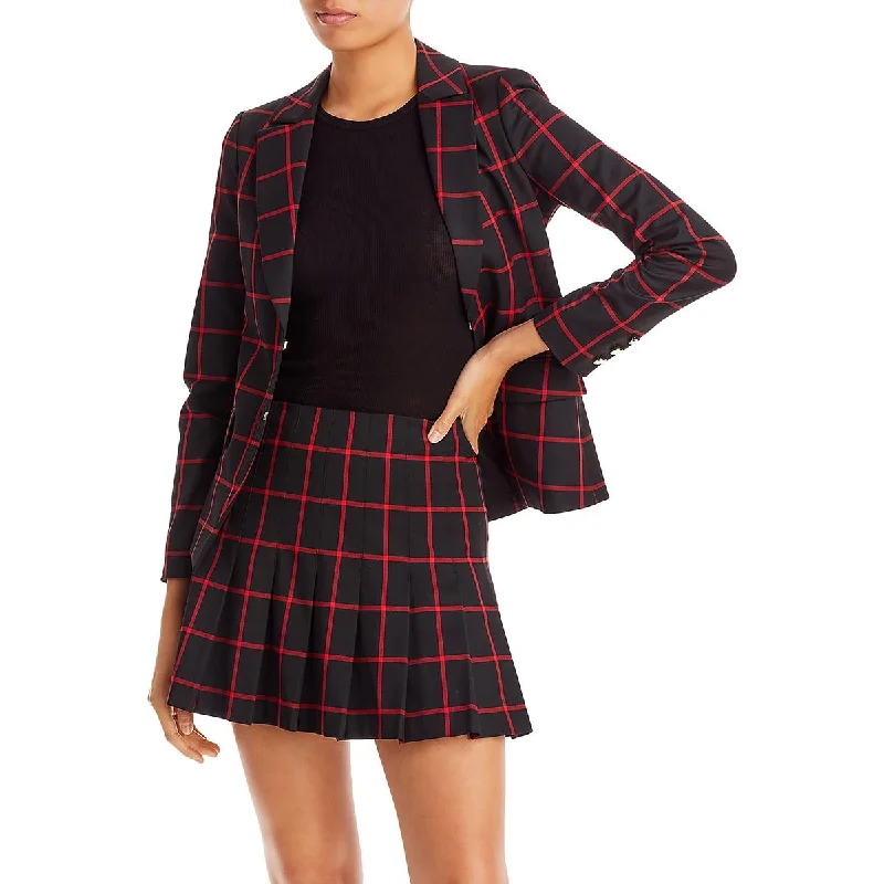Long women's mac coats in a lightweight fabric for spring showersWomens Plaid Business One-Button Blazer Long women's mac coats in a lightweight fabric for spring showersWomens Plaid Business One-Button Blazer