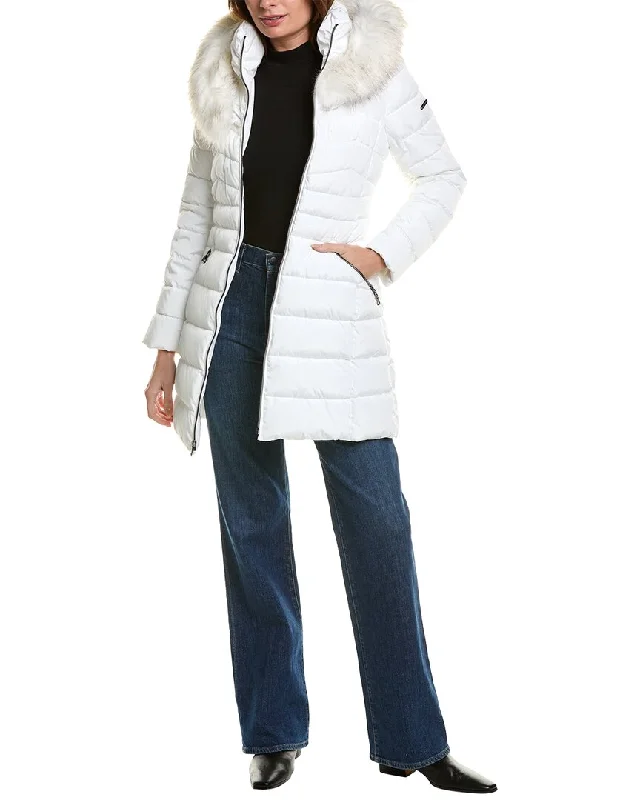 Quilted down women's coats with removable hoods for outdoor activitiesLaundry By Shelli Segal Jacket Quilted down women's coats with removable hoods for outdoor activitiesLaundry By Shelli Segal Jacket