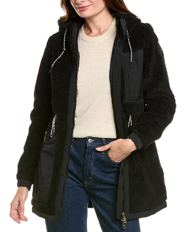 Shearling - lined women's leather coats for ultimate warmth and luxuryScotch & Soda Yrsa Anorak Shearling - lined women's leather coats for ultimate warmth and luxuryScotch & Soda Yrsa Anorak
