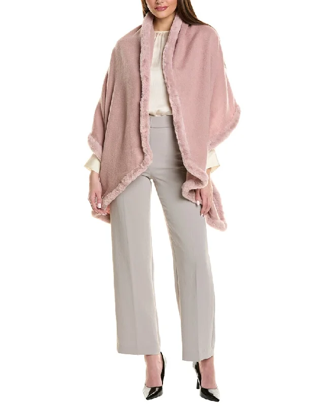 Shearling - lined women's leather coats for ultimate warmth and luxuryJ.Mclaughlin Artemis Wool Poncho