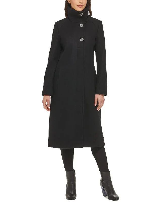 Women's longline double - breasted camel coats for a sophisticated lookKenneth Cole Wool-Blend Coat Women's longline double - breasted camel coats for a sophisticated lookKenneth Cole Wool-Blend Coat