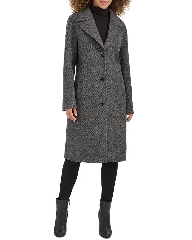 Petite women's wool blend coats with a tailored fit for a flattering silhouetteKenneth Cole Wool-Blend Coat Petite women's wool blend coats with a tailored fit for a flattering silhouetteKenneth Cole Wool-Blend Coat