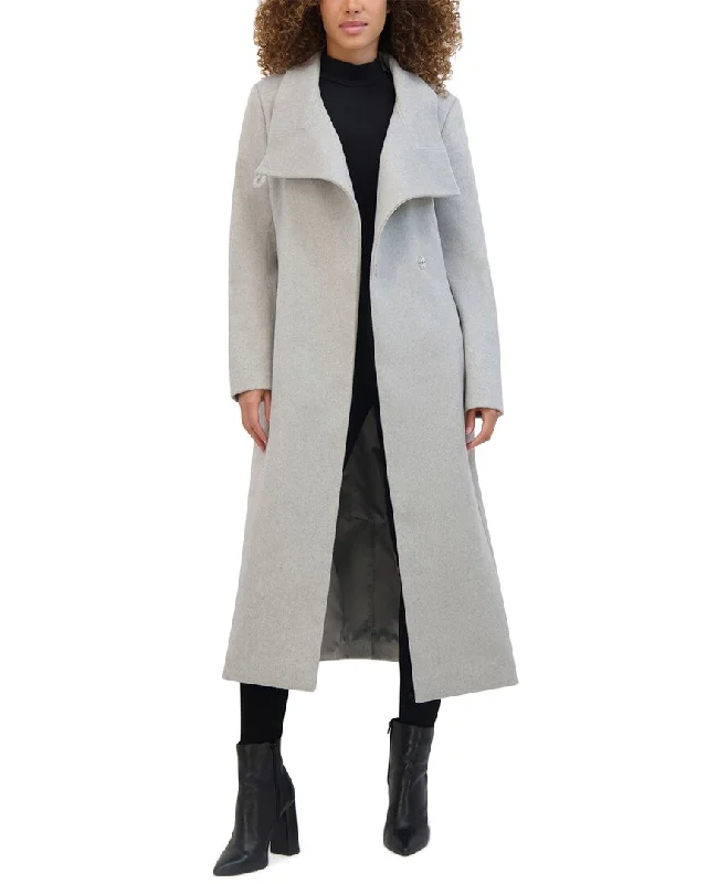 Long women's mac coats in a lightweight fabric for spring showersKenneth Cole Wool-Blend Coat Long women's mac coats in a lightweight fabric for spring showersKenneth Cole Wool-Blend Coat