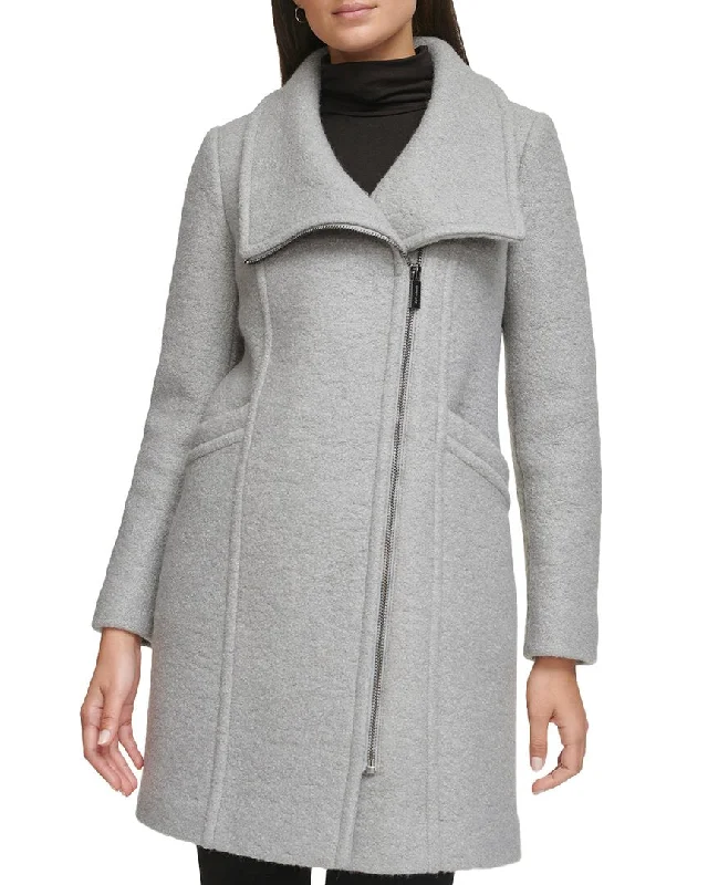Women's pea coats with brass buttons for a nautical - inspired styleKenneth Cole Wool-Blend Coat Women's pea coats with brass buttons for a nautical - inspired styleKenneth Cole Wool-Blend Coat