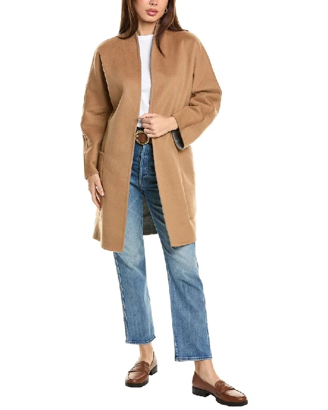 Shearling - lined women's leather coats for ultimate warmth and luxuryVince Reversible Wool-Blend Car Coat Shearling - lined women's leather coats for ultimate warmth and luxuryVince Reversible Wool-Blend Car Coat