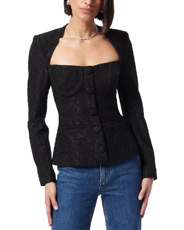Embroidered women's cotton coats in a bohemian pattern for a unique designCami Nyc Samira Blazer Embroidered women's cotton coats in a bohemian pattern for a unique designCami Nyc Samira Blazer