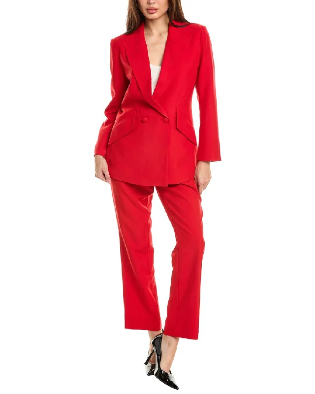 Shearling - lined women's leather coats for ultimate warmth and luxuryPascale La Mode 2Pc Blazer & Pant Set