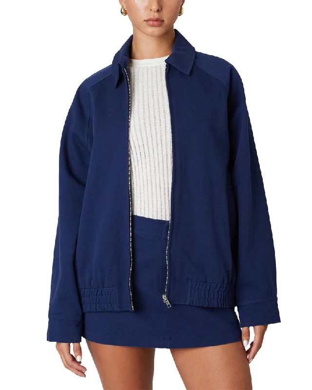 Women's faux fur coats in bright colors for a bold fashion statementNia Beau Bomber Jacket