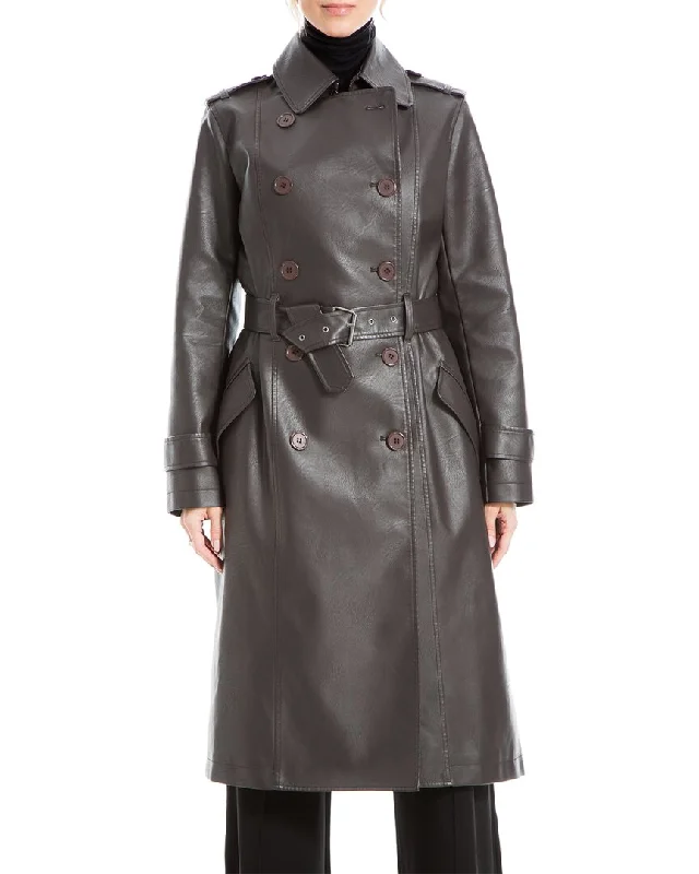 Long women's mac coats in a lightweight fabric for spring showersMax Studio Trench Coat