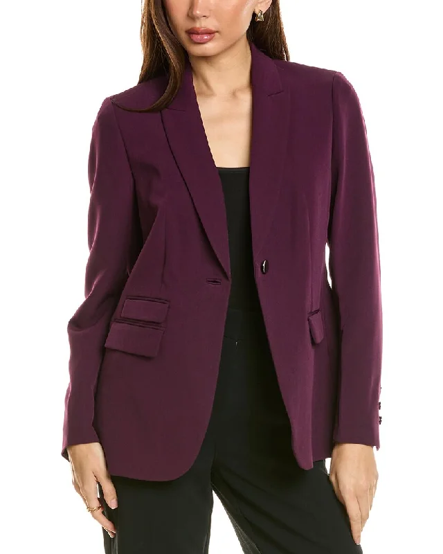 Oversized women's wool coats in a monochromatic look for a trendy outfitAnne Klein Peak Lapel Jacket