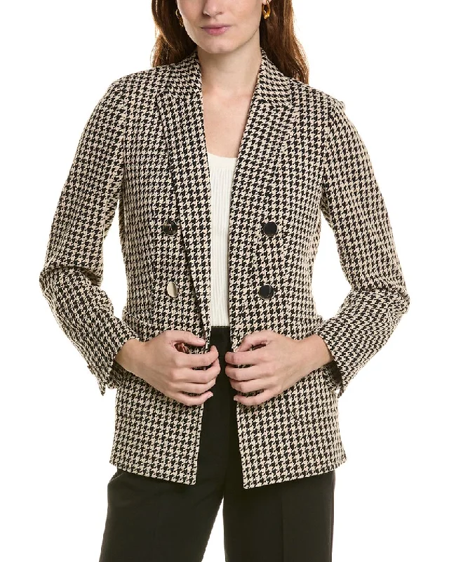 Embroidered women's cotton coats in a bohemian pattern for a unique designAnne Klein Peak Lapel Jacket Embroidered women's cotton coats in a bohemian pattern for a unique designAnne Klein Peak Lapel Jacket