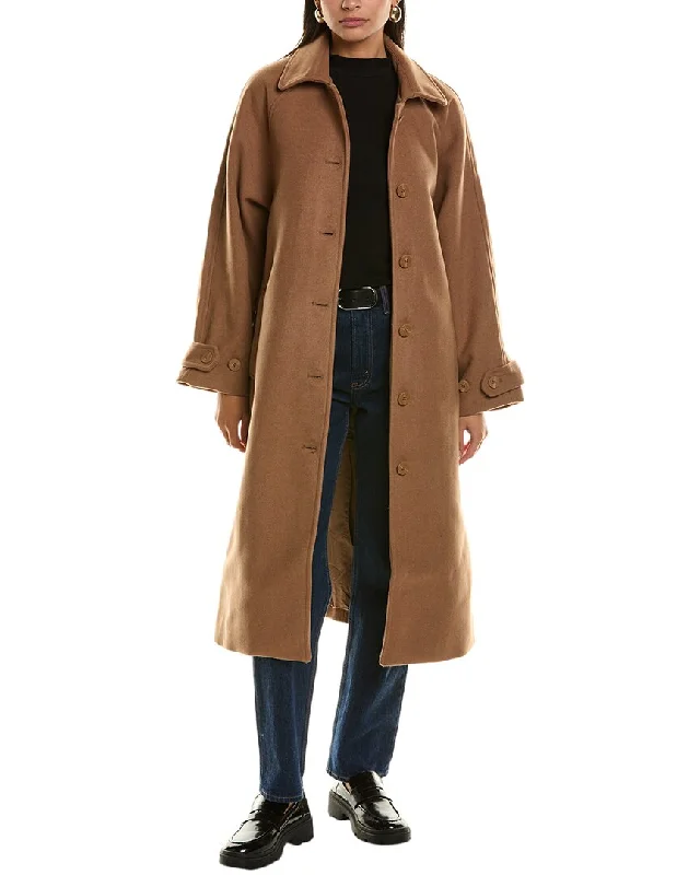 Women's waterproof parka coats with multiple pockets for practicalityFrench Connection Fawn Felt Wool-Blend Coat Women's waterproof parka coats with multiple pockets for practicalityFrench Connection Fawn Felt Wool-Blend Coat