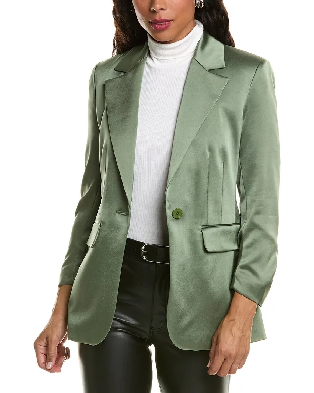 Hooded women's puffer coats in neon colors for high - visibility sportsElie Tahari Satin Blazer Hooded women's puffer coats in neon colors for high - visibility sportsElie Tahari Satin Blazer