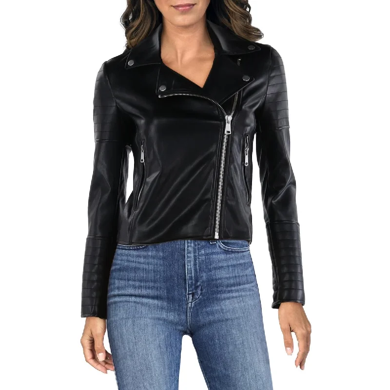 Women's pea coats with brass buttons for a nautical - inspired styleWomens Collar Zip Pockets Trucker Jacket