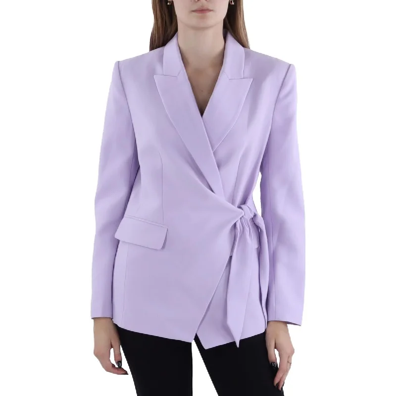 Women's waterproof parka coats with multiple pockets for practicalityWomens Side Tie Business Suit Jacket