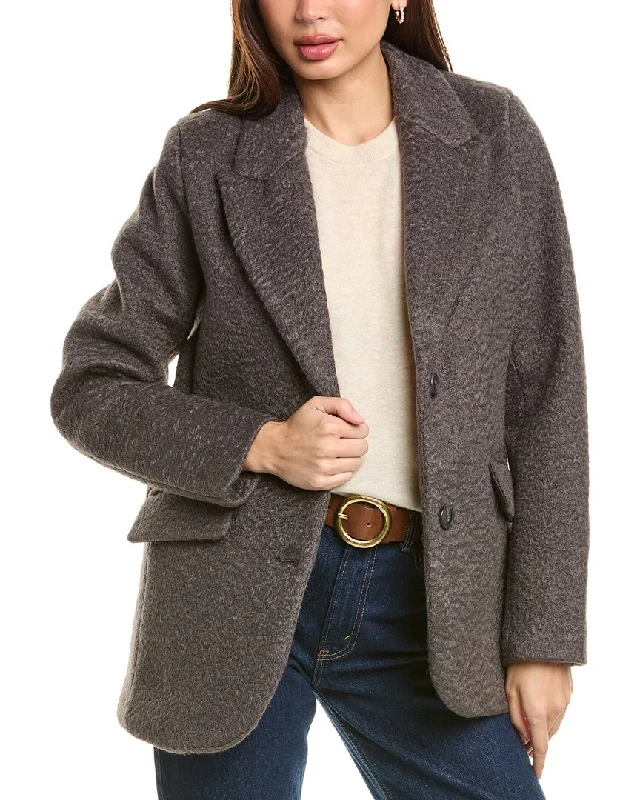 Women's cropped leather coats with silver studs for an edgy lookEllen Tracy Classic Tailored Jacket