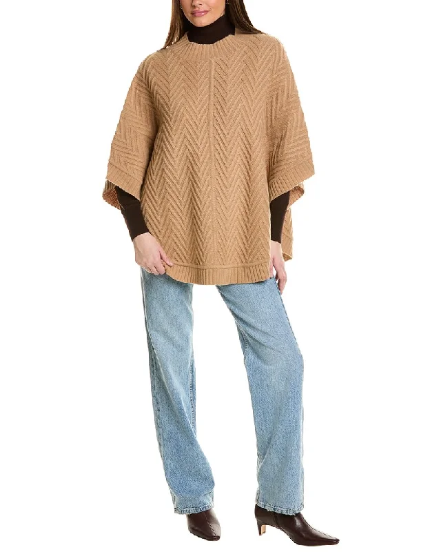 Embroidered women's cotton coats in a bohemian pattern for a unique designHannah Rose Delaney Wool Poncho