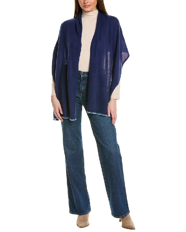 Water - resistant women's trench coats with adjustable cuffs for rainy daysHannah Rose Luxe Mini Cashmere Travel Wrap