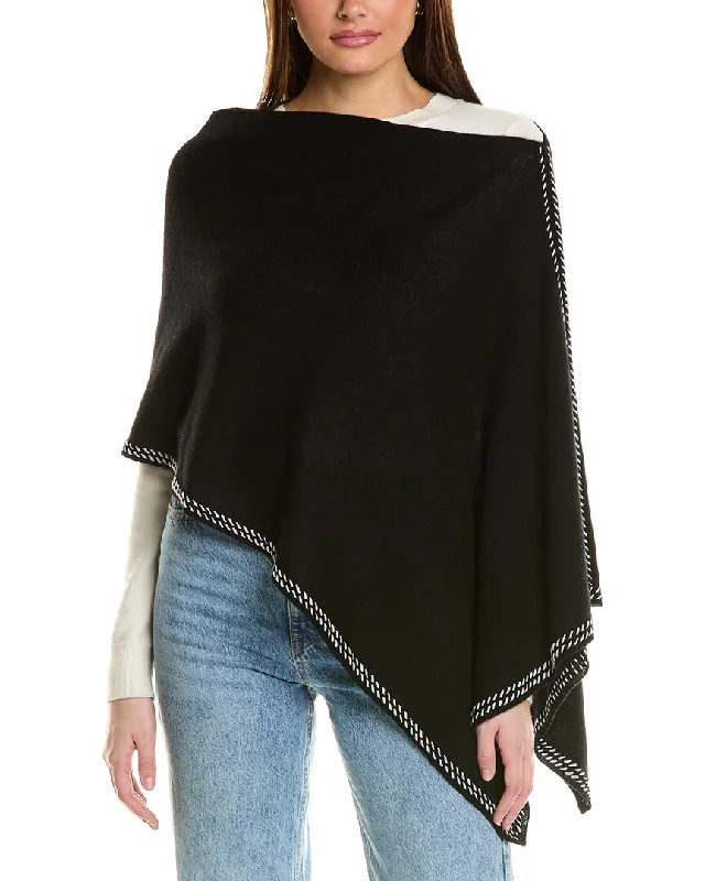 Women's faux fur coats in bright colors for a bold fashion statementHannah Rose Whip Stitch Cashmere Topper