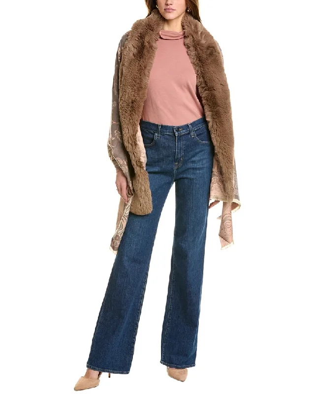 Embroidered women's cotton coats in a bohemian pattern for a unique designLa Fiorentina Paisley Print Wrap