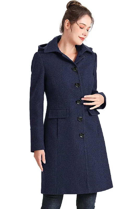 Women's pea coats with brass buttons for a nautical - inspired styleBGSD Women Mea Wool Walker Coat Women's pea coats with brass buttons for a nautical - inspired styleBGSD Women Mea Wool Walker Coat
