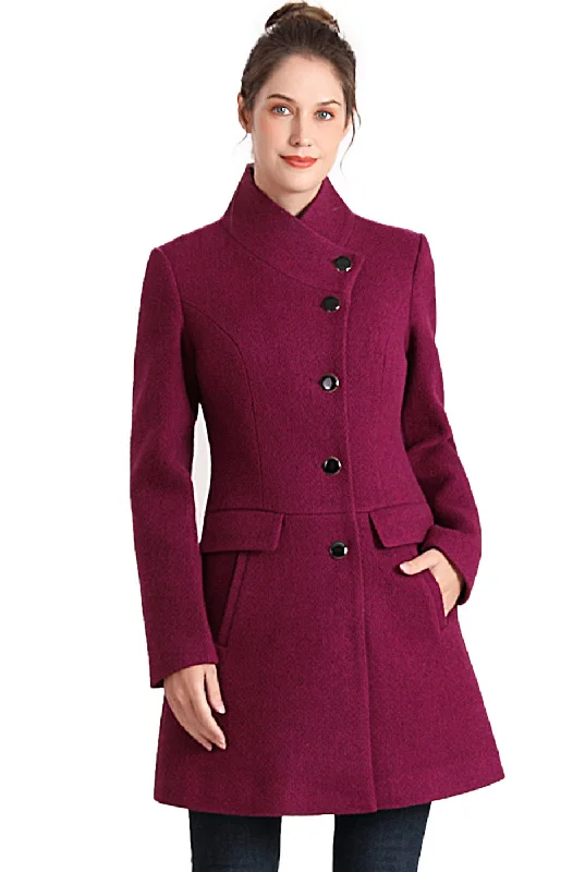 Women's waterproof parka coats with multiple pockets for practicalityBGSD Women Sue Wool Stand Collar Walker Coat Women's waterproof parka coats with multiple pockets for practicalityBGSD Women Sue Wool Stand Collar Walker Coat
