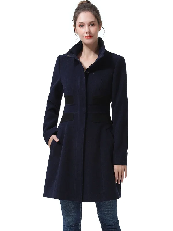 Shearling - lined women's leather coats for ultimate warmth and luxuryBGSD Women Ari Fit & Flare Wool Coat Shearling - lined women's leather coats for ultimate warmth and luxuryBGSD Women Ari Fit & Flare Wool Coat