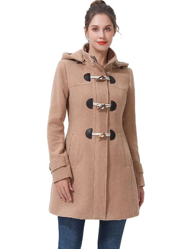 Water - resistant women's trench coats with adjustable cuffs for rainy daysBGSD Women Ava Toggle Hooded Duffle Wool Coat Water - resistant women's trench coats with adjustable cuffs for rainy daysBGSD Women Ava Toggle Hooded Duffle Wool Coat