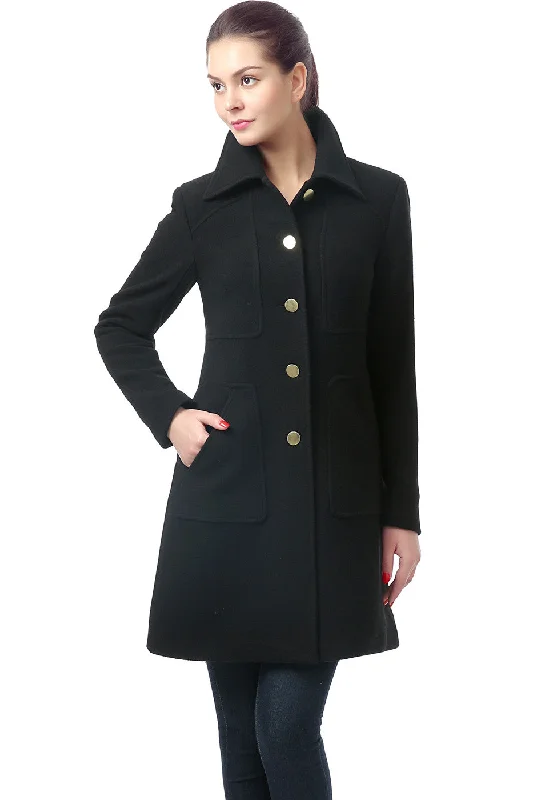 Women's longline double - breasted camel coats for a sophisticated lookBGSD Women Elizabeth Wool Walking Coat Women's longline double - breasted camel coats for a sophisticated lookBGSD Women Elizabeth Wool Walking Coat