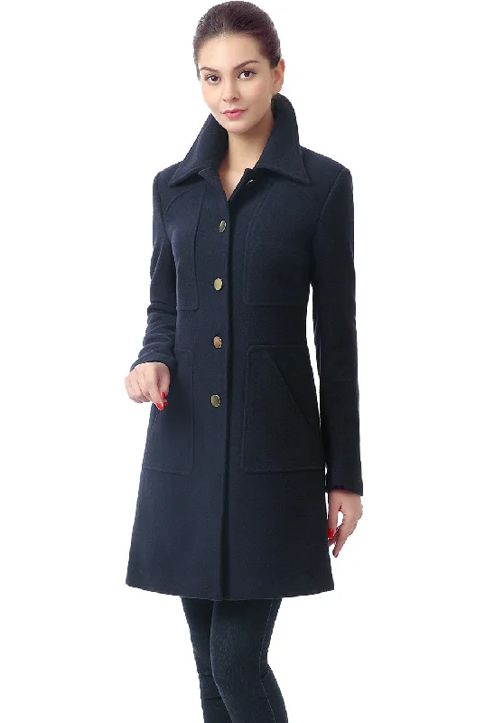 Petite women's wool blend coats with a tailored fit for a flattering silhouetteBGSD Women Elizabeth Wool Walking Coat Petite women's wool blend coats with a tailored fit for a flattering silhouetteBGSD Women Elizabeth Wool Walking Coat