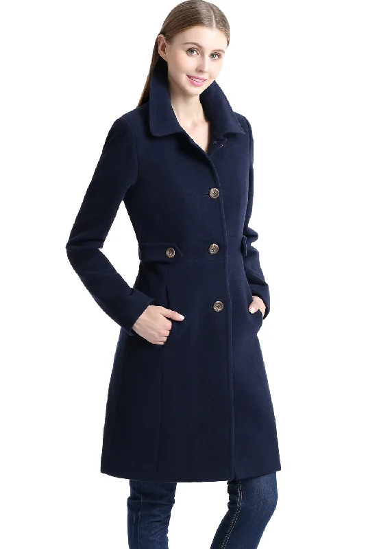 Quilted down women's coats with removable hoods for outdoor activitiesBGSD Women Heather Wool Walking Coat Quilted down women's coats with removable hoods for outdoor activitiesBGSD Women Heather Wool Walking Coat