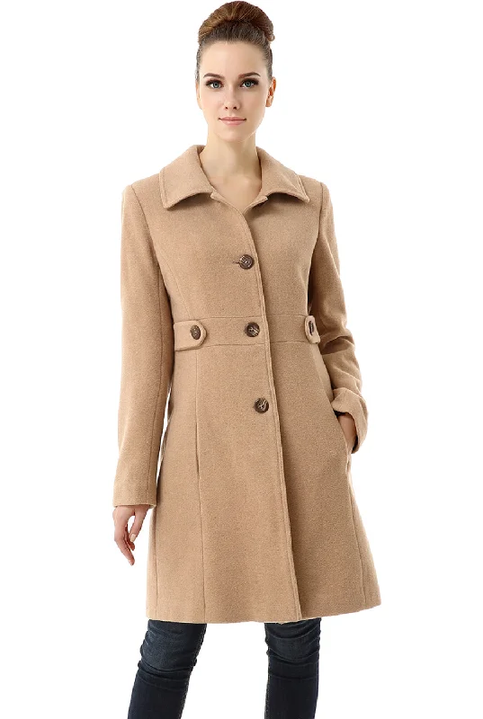 Women's waterproof parka coats with multiple pockets for practicalityBGSD Women Heather Wool Walking Coat Women's waterproof parka coats with multiple pockets for practicalityBGSD Women Heather Wool Walking Coat