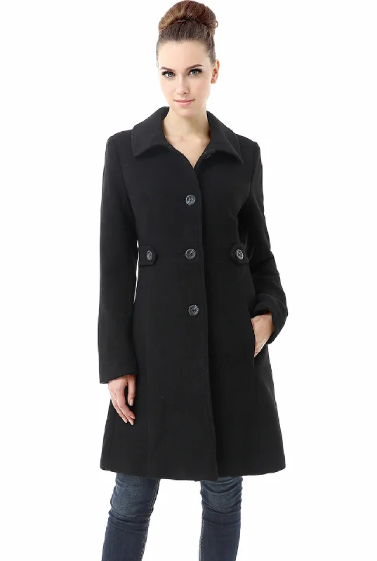 Women's reversible down coats with two - tone designs for versatile stylingBGSD Women Heather Wool Walking Coat Women's reversible down coats with two - tone designs for versatile stylingBGSD Women Heather Wool Walking Coat