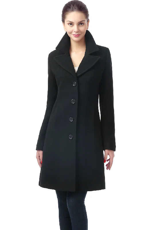 Water - resistant women's trench coats with adjustable cuffs for rainy daysBGSD Women Joan Wool Walking Coat Water - resistant women's trench coats with adjustable cuffs for rainy daysBGSD Women Joan Wool Walking Coat