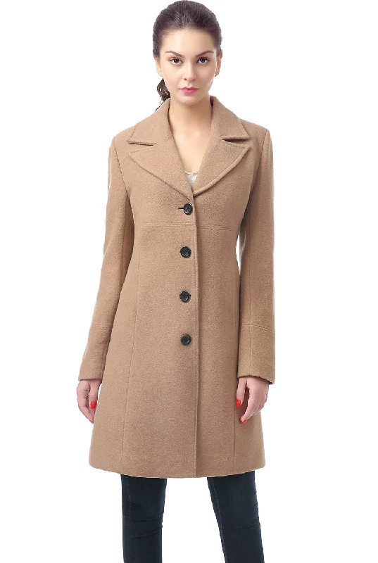 Women's faux fur coats in bright colors for a bold fashion statementBGSD Women Joan Wool Walking Coat Women's faux fur coats in bright colors for a bold fashion statementBGSD Women Joan Wool Walking Coat