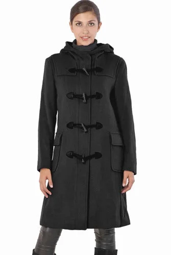 Oversized women's wool coats in a monochromatic look for a trendy outfitBGSD Women Lisa Wool Hooded Toggle Coat Oversized women's wool coats in a monochromatic look for a trendy outfitBGSD Women Lisa Wool Hooded Toggle Coat
