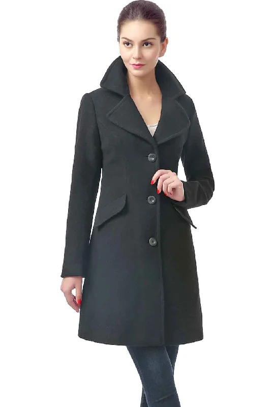 Long women's mac coats in a lightweight fabric for spring showersBGSD Women Sasha Wool Walking Coat Long women's mac coats in a lightweight fabric for spring showersBGSD Women Sasha Wool Walking Coat