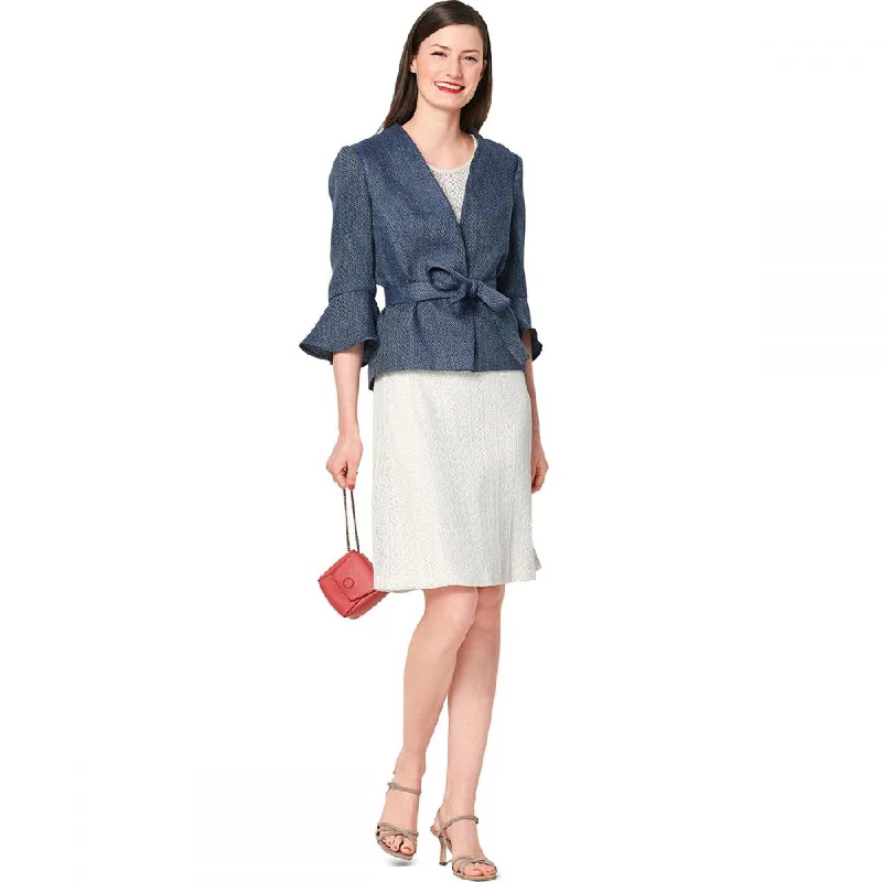 Oversized women's wool coats in a monochromatic look for a trendy outfitBurda Jacket 6100