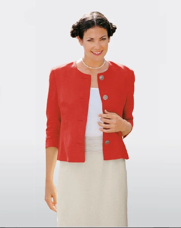 Checkered women's wool coats in a classic pattern for a timeless styleBurda Jacket 8949