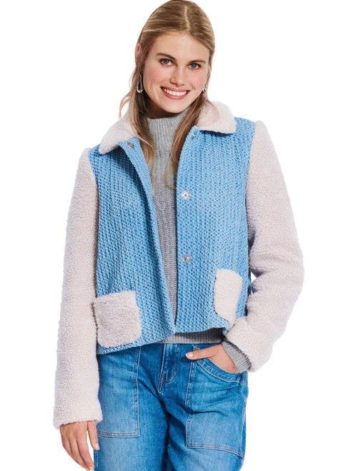 Hooded women's puffer coats in neon colors for high - visibility sportsBurda Jacket & Coat 5855