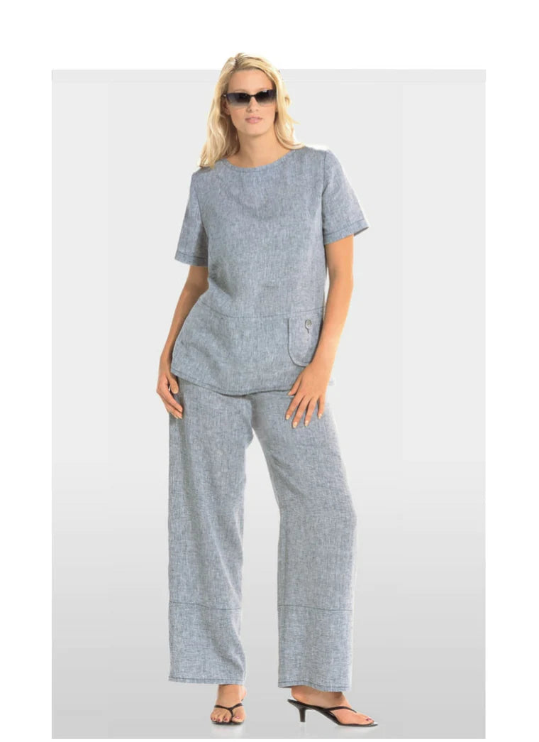 Plus size women's wool blend coats for a warm and stylish winterBurda Top, Trousers and Jacket 8108