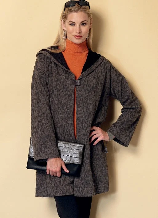 Water - resistant women's trench coats with adjustable cuffs for rainy daysButterick Coats B6394
