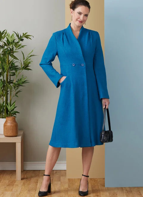 Shearling - lined women's leather coats for ultimate warmth and luxuryButterick Coats B6917 Shearling - lined women's leather coats for ultimate warmth and luxuryButterick Coats B6917